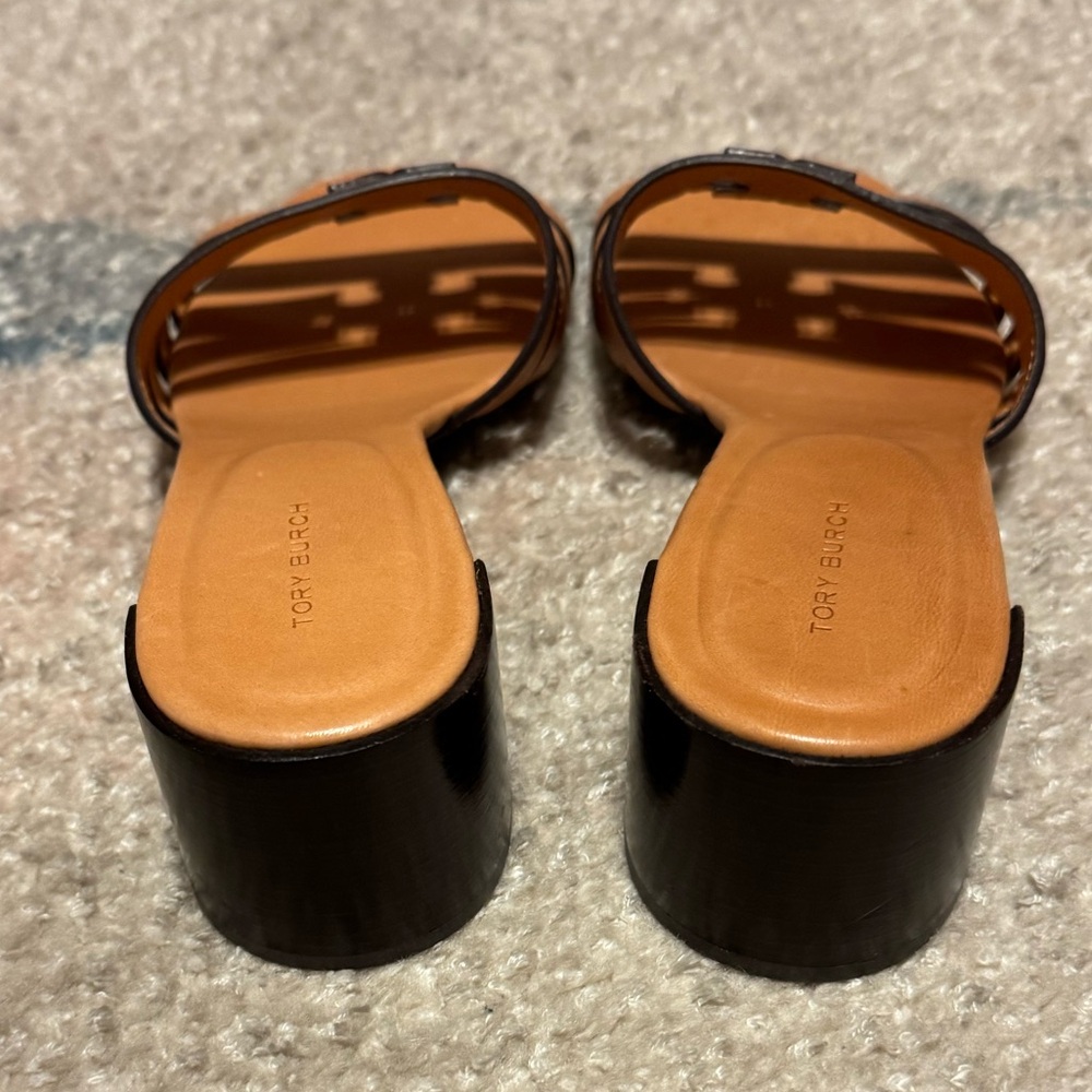 NEW Tory Burch Ines Cage Slide Sandal in Camel - Picture 8 of 10
